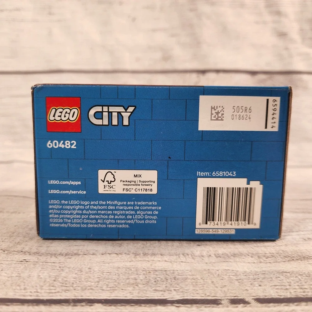 LEGO City Fire Truck 60482 and Police Truck 60481 Great Vehicles Set Bundle New